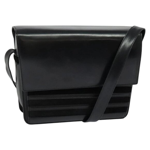 GUCCI Shoulder Bag Leather Black - Picture 1 of 16